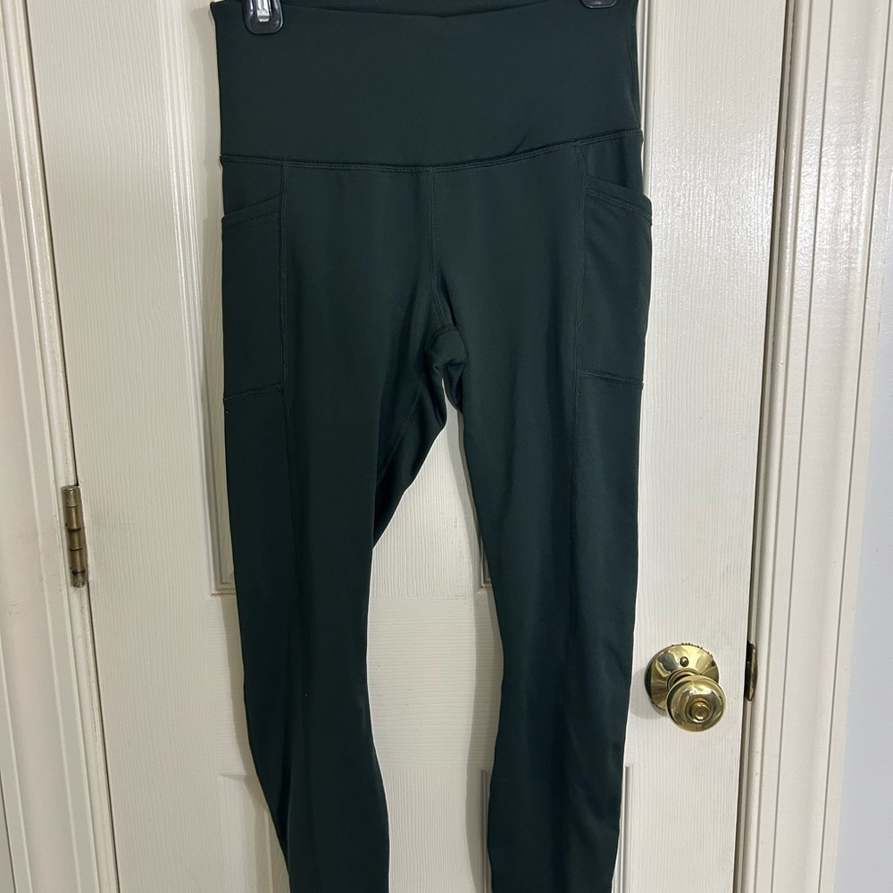 90 Degree By Reflex Forest Green Leggings